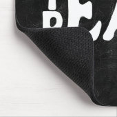 ブラック教えレザーの「ピース」文字 マウスパッド (コーナー)