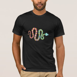 ブラック数々のカラーSnake Tシャツ