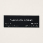 ブラック数々のコンパクトローイヤリングディスプつるラッド (裏面)