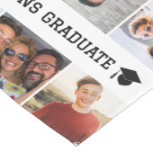 ブラック文字おめでとう大学院22写真 ショートテーブルランナー (コーナー)