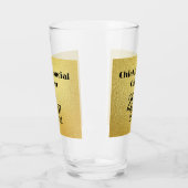 ブラック文字オン金ゴールド – モノグラム | タンブラーグラス (左)