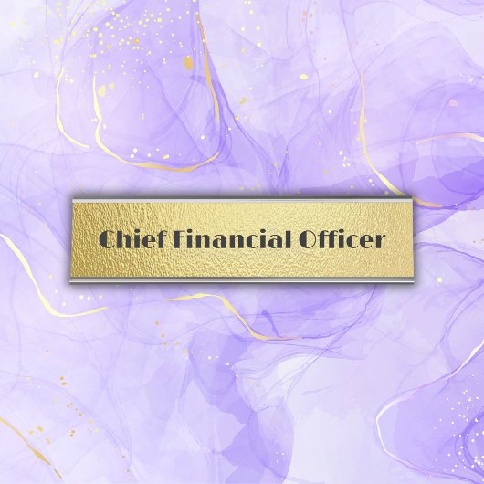 ブラック文字オン金ゴールド – モノグラム | デスクネームプレート