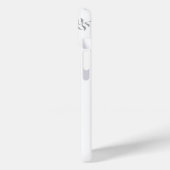 ブラック文字タイポグラフィ、詩篇46:10聖なる書物、 経典 Case-Mate iPhoneケース (裏面 / 左)