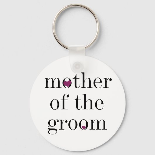 ブラック文字マザーオブザグルームキーチェーン キーホルダー (正面)