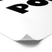 ブラック文字ワールド最高ので最もポピーな贈り物 ポスター (角)