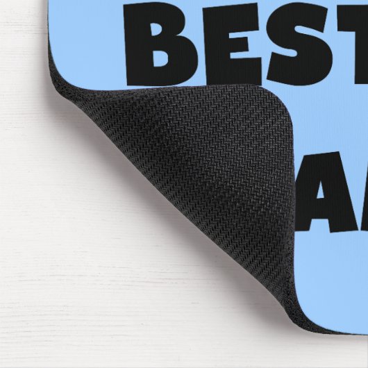 ブラック文字ワールド最高ので最も優れたグランパTシャツギフト マウスパッド (コーナー)