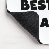 ブラック文字ワールド最高ので最も優れたグランプの贈り物 マウスパッド (コーナー)