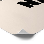 ブラック文字ワールド最高ので最も高いナニTシャツとギフト ポスター (角)