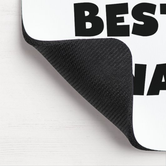 ブラック文字ワールド最高ので最も高いナニTシャツとギフト マウスパッド (コーナー)