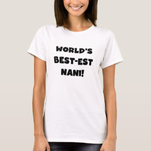 ブラック文字ワールド最高ので最も高いナニTシャツとギフト Tシャツ