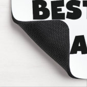 ブラック文字ワールド最高ので最も高いパパTシャツとギフト マウスパッド (コーナー)