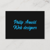 ブラック文字付き名刺 名刺 (正面)