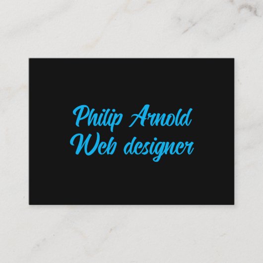 ブラック文字付き名刺 名刺 (正面)