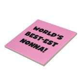 ブラック文字最高ので最も高いTシャツとギフト タイル (側面)