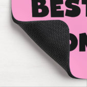 ブラック文字最高ので最も高いTシャツとギフト マウスパッド (コーナー)