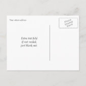 ブラック文字2019卒業日を保存 案内ポストカード (裏面)