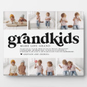 ブラック文字 |グランドキッズMake Life Grand Photo フォトプラーク (正面)