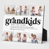 ブラック文字 |グランドキッズMake Life Grand Photo フォトプラーク (側面)