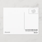 ブラック日が差すことホロー体ギター ポストカード (裏面)