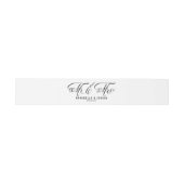 ブラック書道素朴氏結婚と夫人 招待状ベリーバンド (フラット)