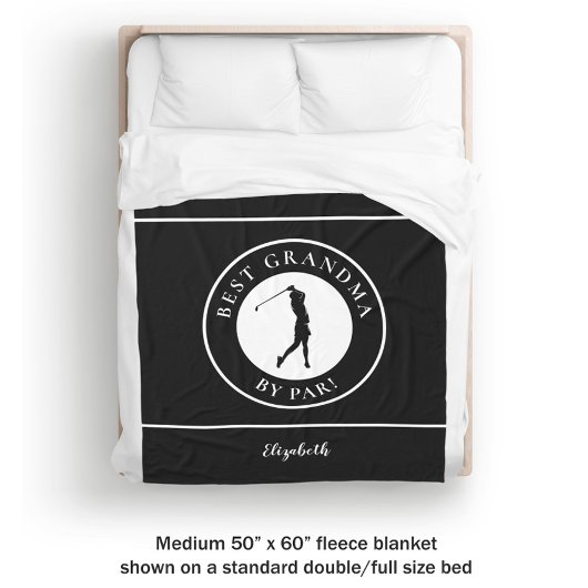 ブラック最高のグーマーゴルファーモノグラムのスポーツプロ フリースブランケット