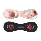 ブラック最高のパパエバはっきりしたレッドタイポグラフィ写真クール 野球ボール (パネル)