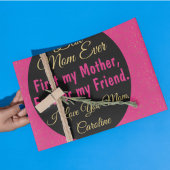 ブラック最高のピックママは未だシックモダンママの日 ラッピングペーパーシート