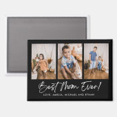 ブラック最高のママ・エバーフォト・マグネット マグネット (正面/裏面)