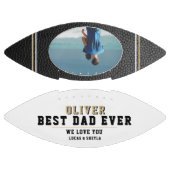 ブラック最高のレザーパパEver Father's Day写真 アメリカンフットボール (パネル)