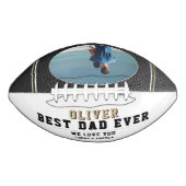 ブラック最高のレザーパパEver Father's Day写真 アメリカンフットボール (正面)