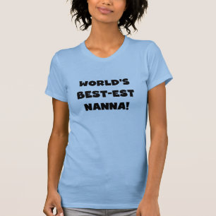 ブラック最高の文字で最も人気のNanna Tシャツとギフト Tシャツ