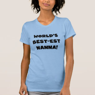 ブラック最高の文字で最も人気のNanna Tシャツとギフト Tシャツ