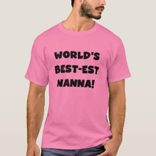 ブラック最高の文字で最も人気のNanna Tシャツとギフト Tシャツ