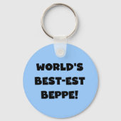 ブラック最高の文字で最も人気のTシャツとギフト キーホルダー (正面)