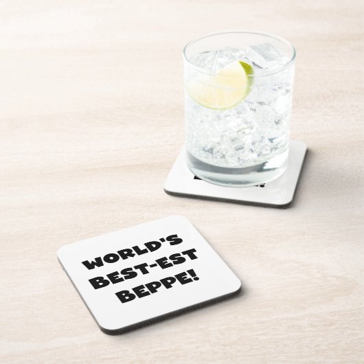 ブラック最高の文字で最も人気のTシャツとギフト コースター (右側)