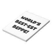 ブラック最高の文字で最も人気のTシャツとギフト ノートパッド (回転)