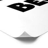 ブラック最高の文字で最も人気のTシャツとギフト ポスター (角)