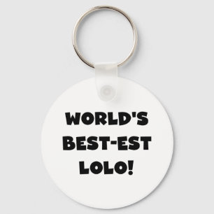 ブラック最高の文字で最も優れたLolo Tシャツとギフト キーホルダー