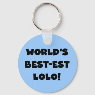 ブラック最高の文字で最も優れたLolo Tシャツとギフト キーホルダー