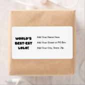 ブラック最高の文字で最も優れたLolo Tシャツとギフト ラベル (インサイチュ)