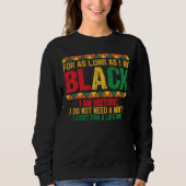 ブラック月のタイポグラフィ スウェットシャツ (正面)