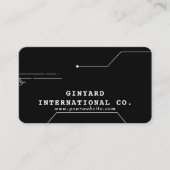 ブラック未来的プログラマーモダンマー 名刺 (正面)