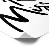 ブラック本当に恋しく思君 ポスター (角)