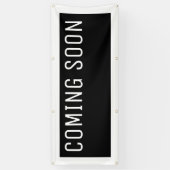 ブラック来のSoon Banner 横断幕 (縦)