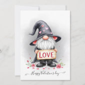 ブラック格言ラブサインバレンタイン シーズンカード (正面)