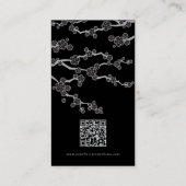 ブラック桜さくらんぼ花花花華東洋禅 名刺 (裏面)