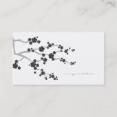 ブラック桜さくらんぼ花花花華東洋禅 名刺 (裏面)