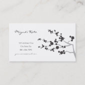 ブラック桜さくらんぼ花花花華東洋禅 名刺 (正面)