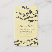 ブラック桜さくらんぼ花花花華東洋禅 名刺 (正面)