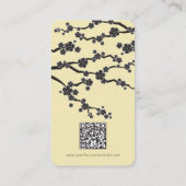 ブラック桜さくらんぼ花花花華東洋禅 名刺 (裏面)